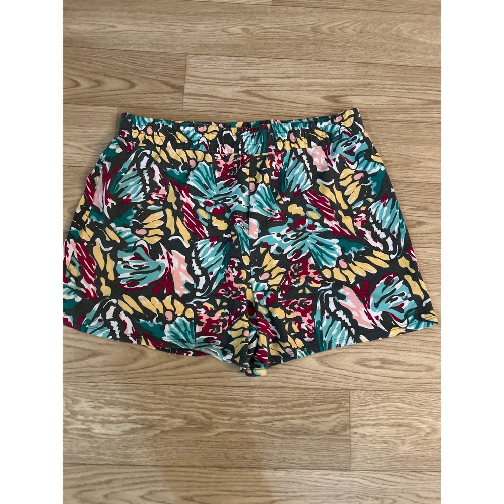 Weekend Soul Womens XXL Floral Print Shorts‎ 88% Polyester & 12% Spandex